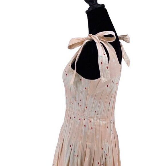 Hunter Bell Braden Dress Abstract Coral Lined Pockets Size 6 NWOT $485 - Picture 5 of 13